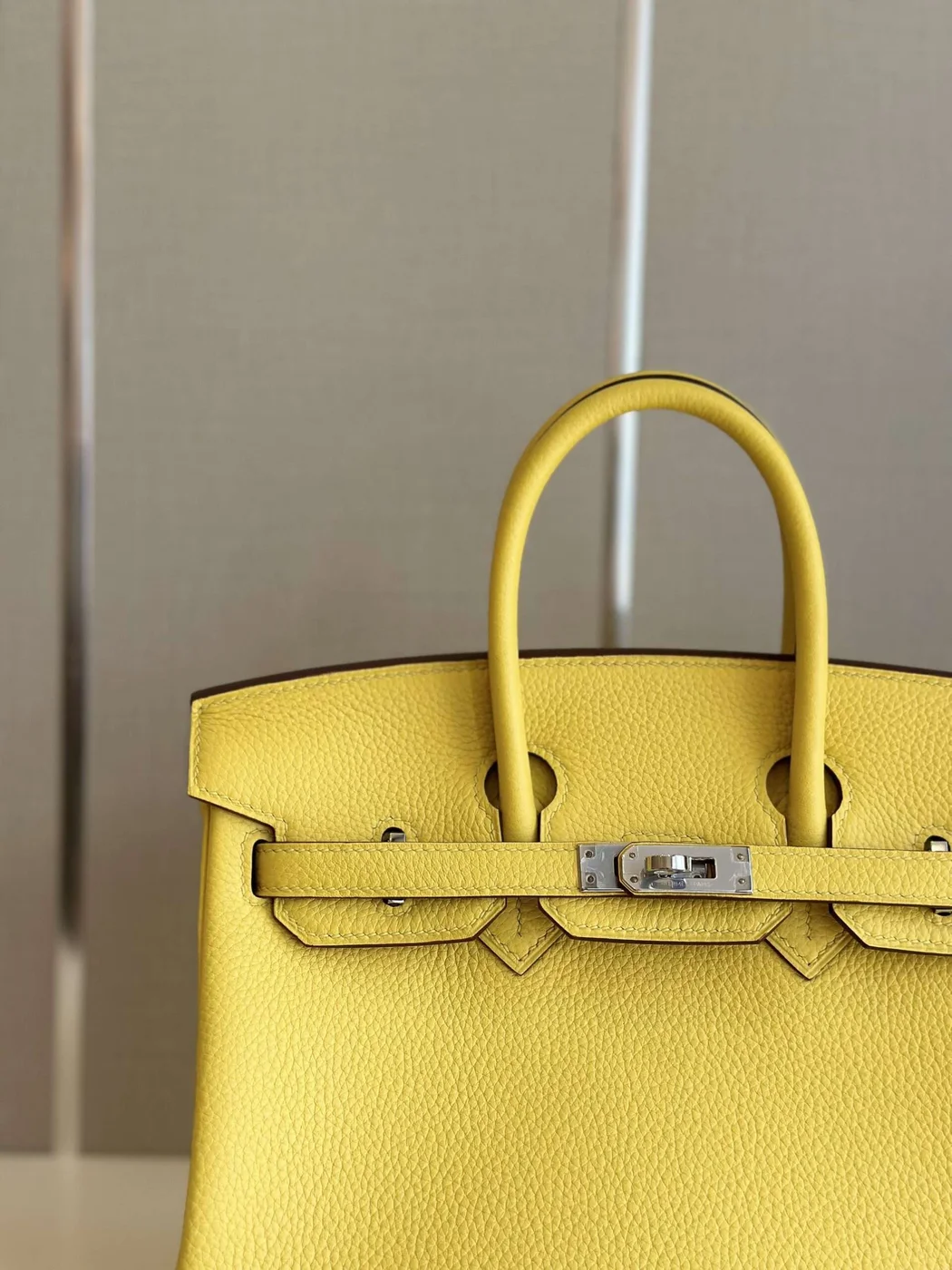 Hermès Birkin Phw Da Togo Yellow Handbags 25 cm product view 2