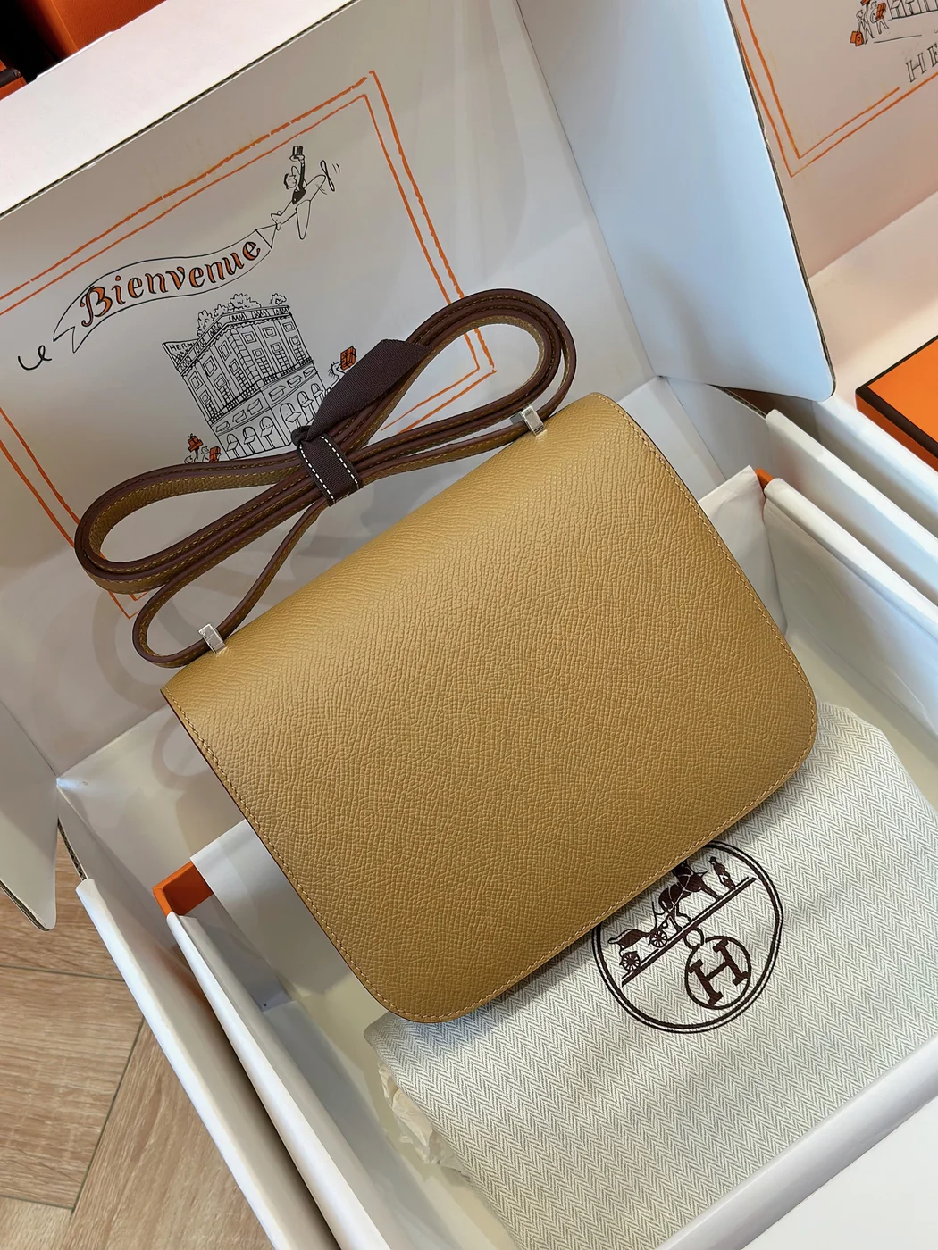 Hermès Constance 19 Brown Epson Leather Palladium Hardware Bag product view 8