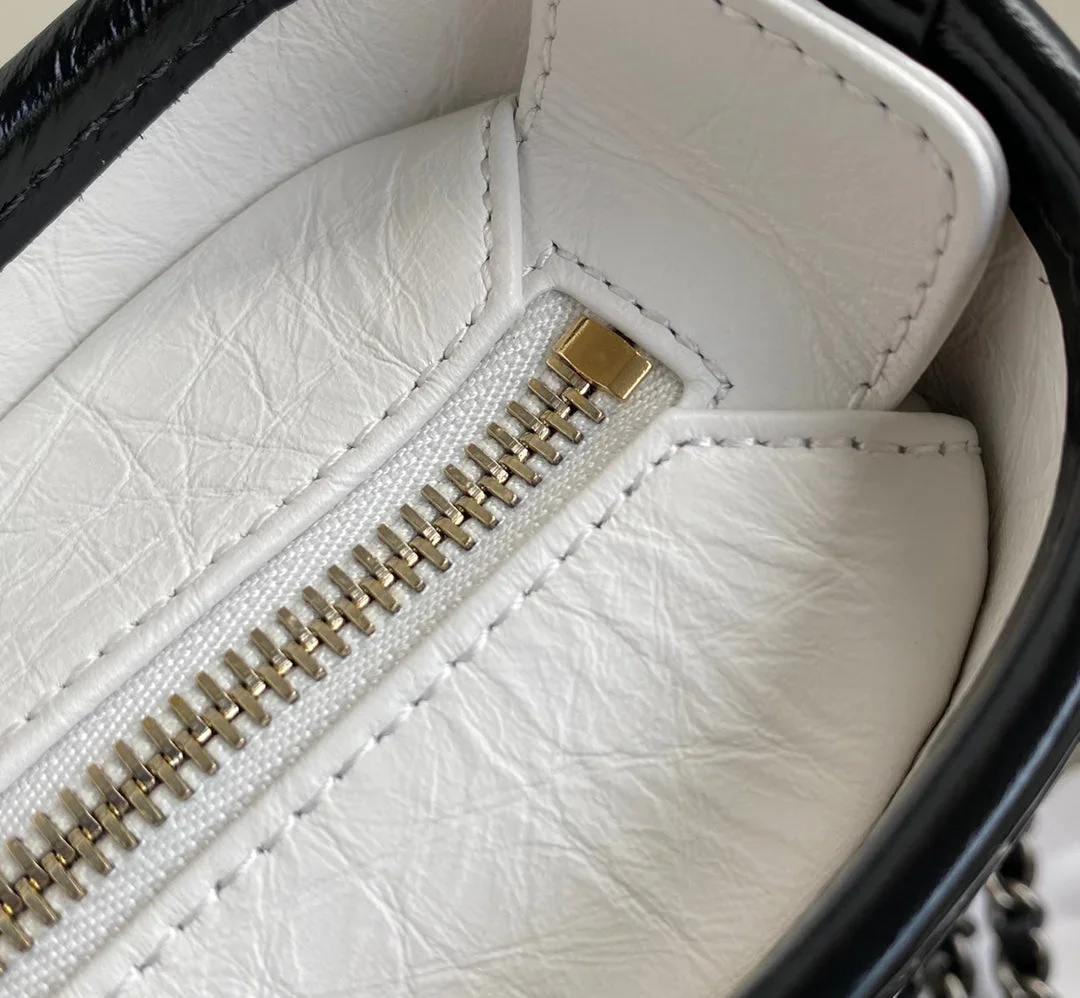 Chanel Gabrielle Mini 20 Hobo Bag In White Mix Black product view 8