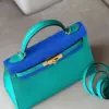 Hermès Kelly 28 Epsom Light Blue/ Electric Blue Palladium Hardware Bag product view 7