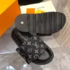 Louis Vuitton Women Black Canvas Monogram Slide Sandals product view 6