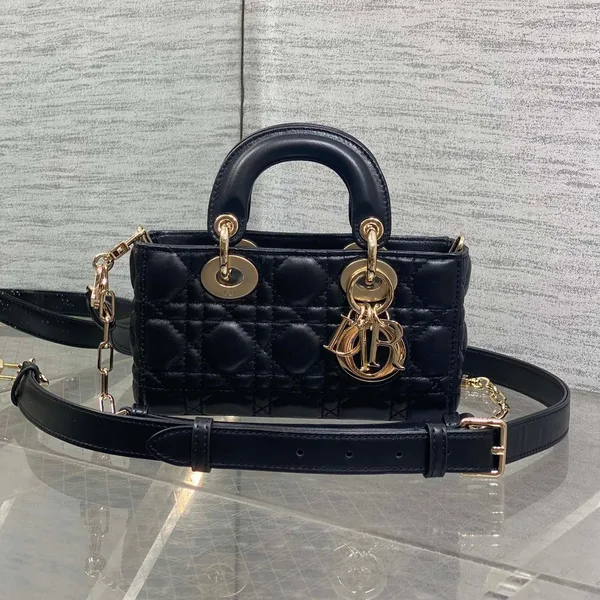Dior 25S Micro Lady D-Joy 19 In Black Gold Hardware Bag product photo
