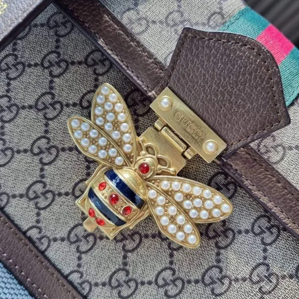 Gucci Queen Margaret Leather Handbag product view 3