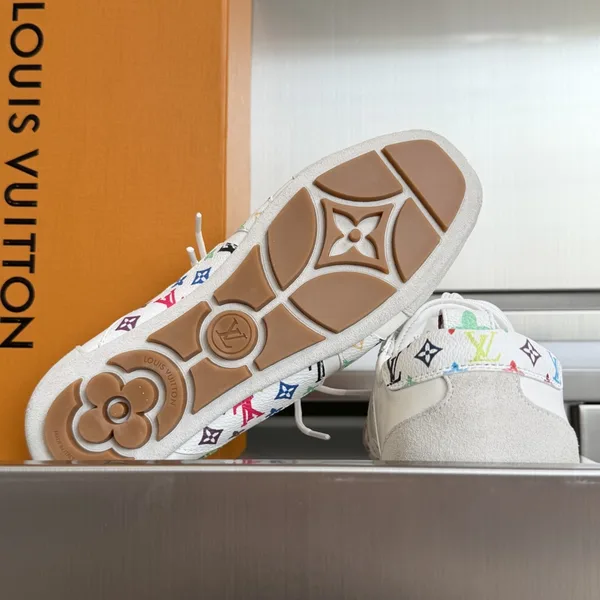 Louis Vuitton white leather Sneakerina trainers product view 5