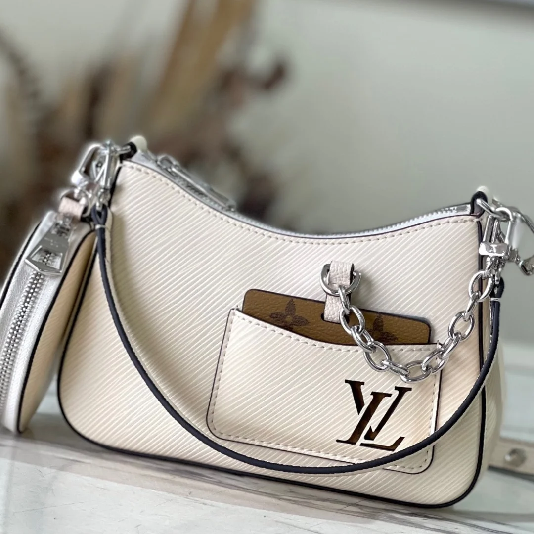 Louis Vuitton Marellini Epi White Full Set Handbags 20 cm product view 1