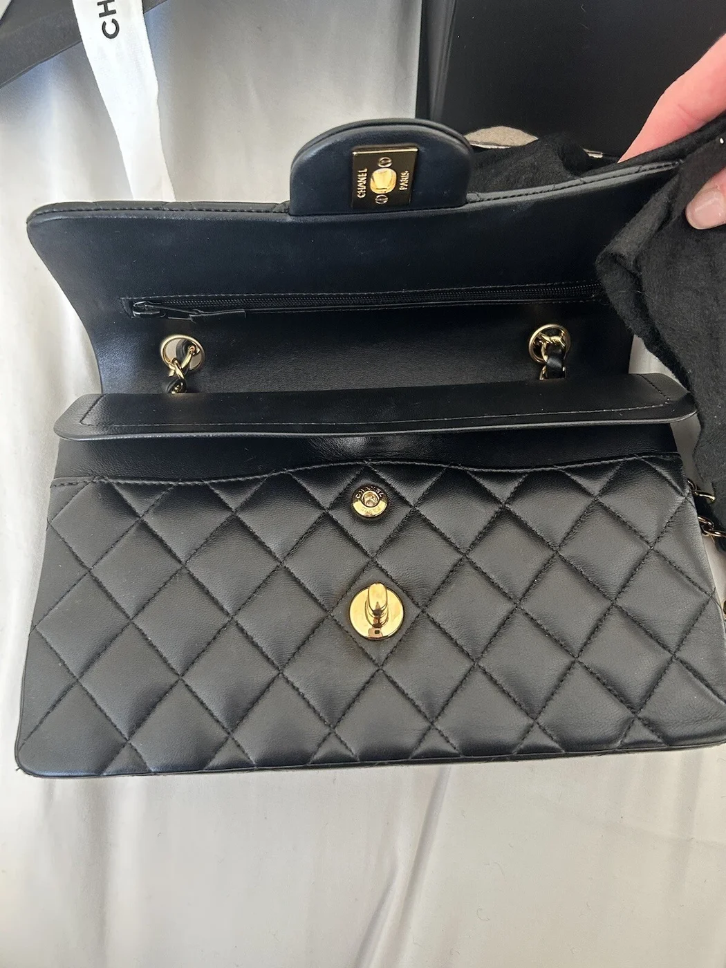 Chanel Classic Flap Medium Smooth Leather Bag product view 6