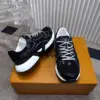 Louis Vuitton Women Black Mesh Leather Sneakers product view 5