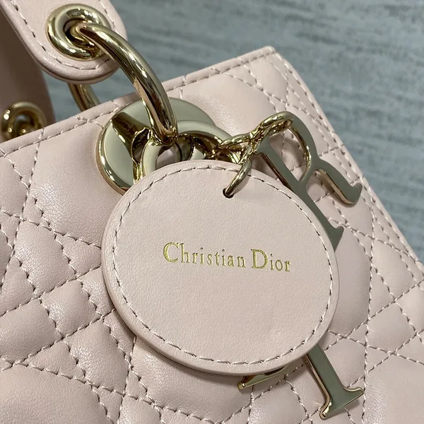 Dior Medium Lady Dior Bag — Pale Pink product view 4