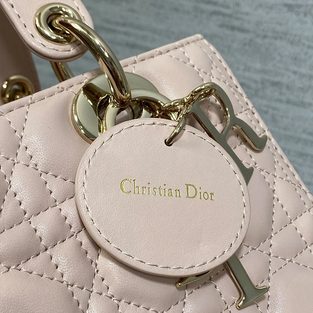 Dior Medium Lady Dior Bag — Pale Pink product view 4