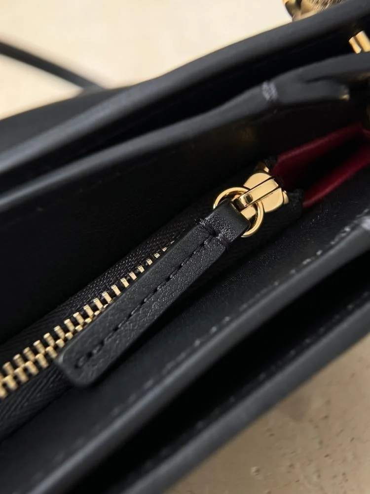 Chanel “Chic Studs” Clutch Bag Black Lambskin Gold Hardware product view 2
