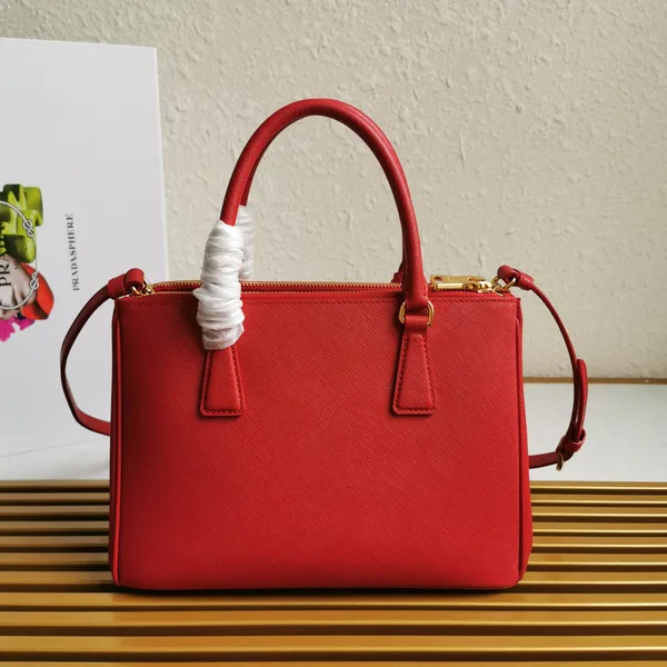 Prada Medium Galleria 28 Red Saffiano Leather Bag product view 4