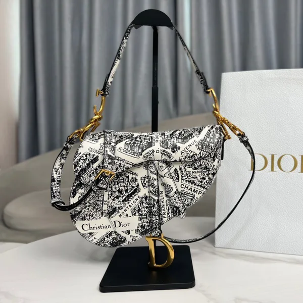 Dior Handbags Saddle Bag Woman’s Lock Gold 25x20x6cm product photo