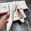 Valentino Women White Leather Embellished Flats product view 5