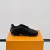 Louis Vuitton Men Sneakers — Black with Outlined LV Detail product view 6