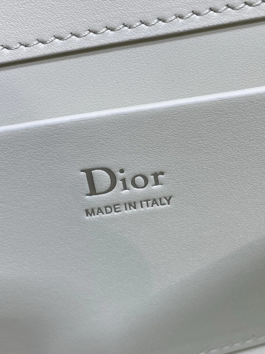 Dior My Dior Mini Bag in White Lambskin product view 7