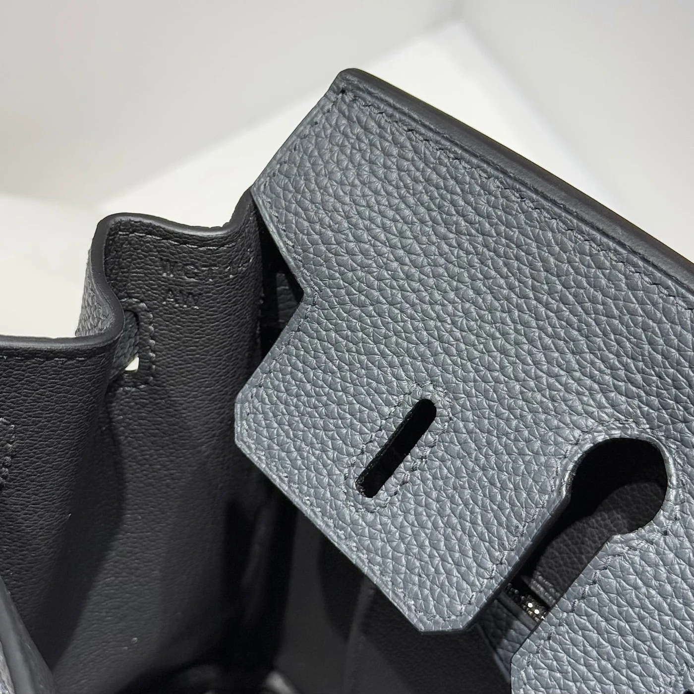 Hermès Birkin 25 In Charcoal Gray Silver Hardware Bag product view 7