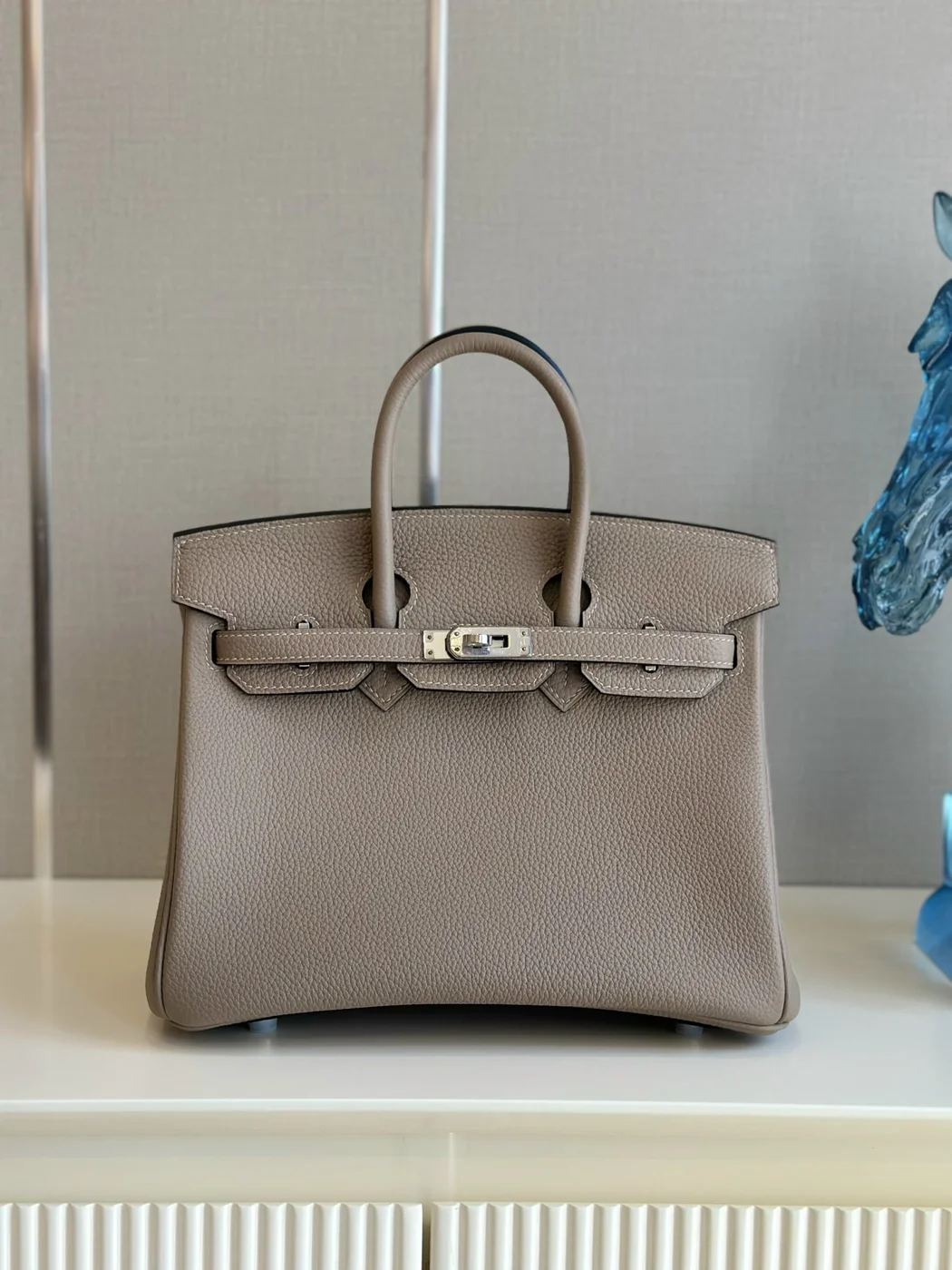 Hermès birkin gray with Silver hardware (size 30) Bag product view 1