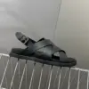 Hermès Women Black Leather Strappy Sandals — Wide Cross-Strap product view 6