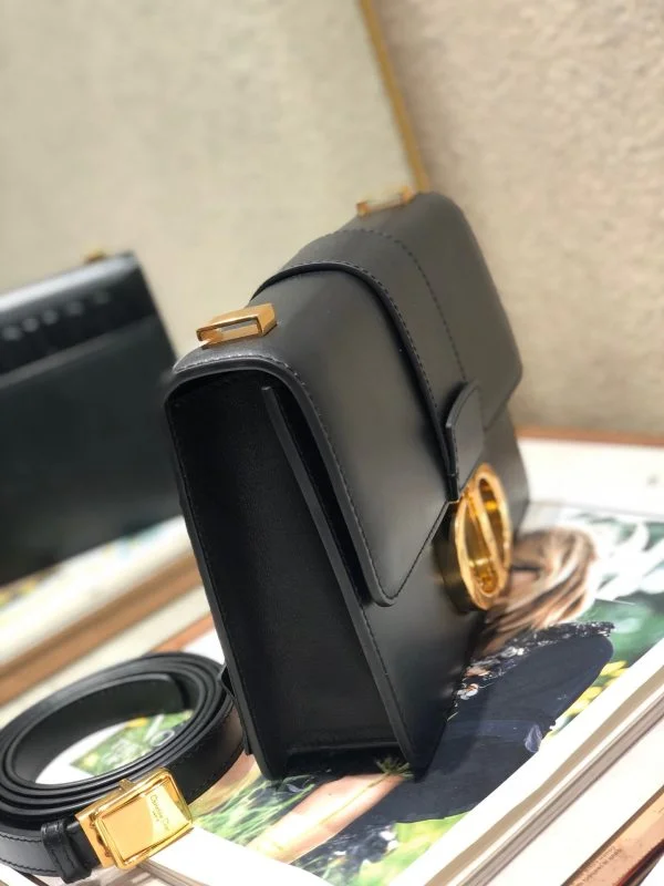 Dior 30 Montaigne High- Women’s Handbag Black with Gold Lock 24x17x8cm product view 6