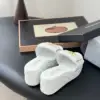 Chanel Women White Quilted Leather Slides — Gold-Tone CC Detail product view 3