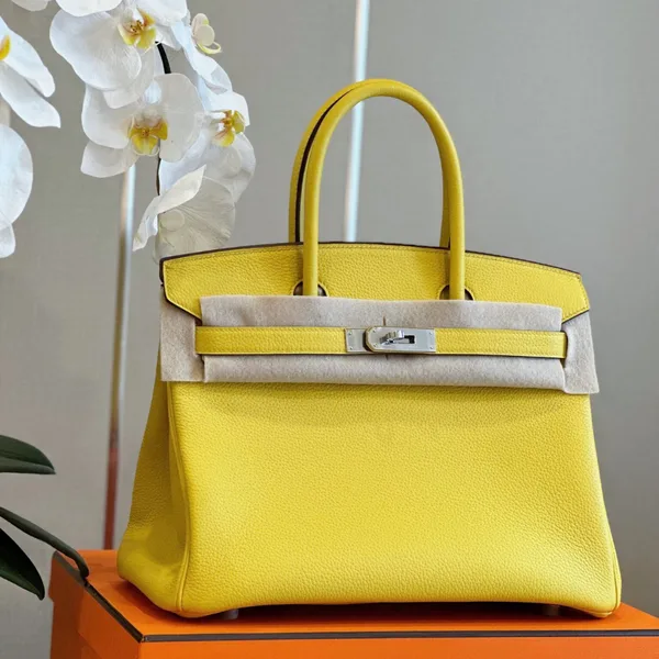 Hermès Birkin 30 Amber Yellow Palladium Hardware Bag product photo