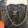 Chanel 25 Small Black Silver Hardware Bag product view 2