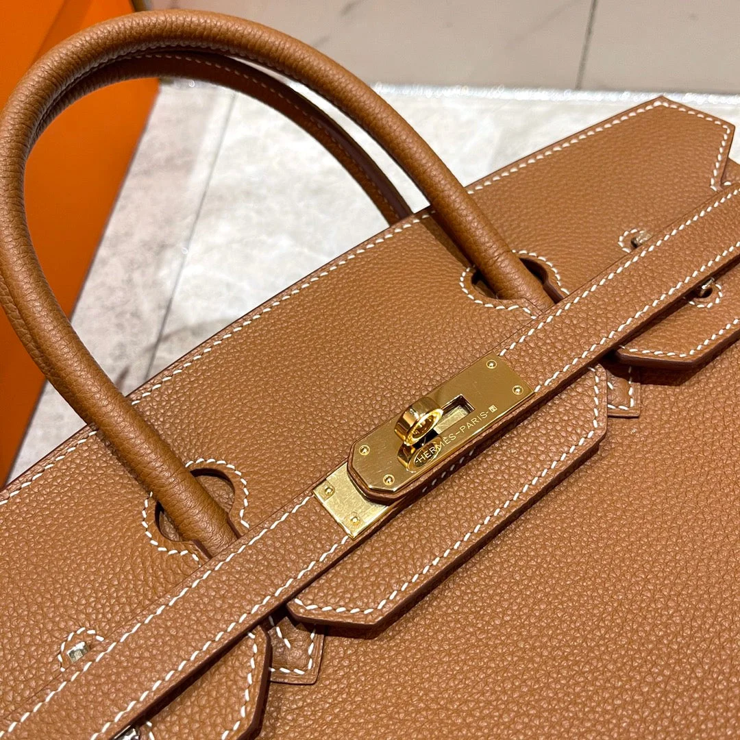 Hermès Birkin 30 cm Gold Togo Leather Gold Hardware Bag product view 5