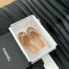 Chanel Women Beige Sandals — Wide Cross-Strap product view 1