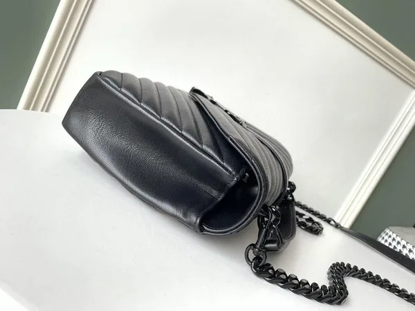 Saint Laurent College Medium Quilted Leather Bag product view 8