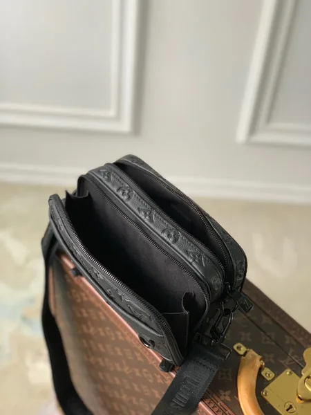 Louis Vuitton Alpha Nano Bag 24 In Black Monogram Shadow Embossed Cowhide product view 6