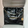 Chanel 22 Bag Small Gold & Black Lambskin Leather product view 1