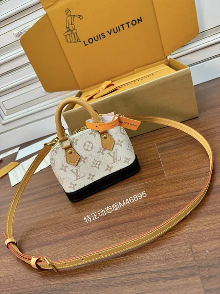 Louis Vuitton Nano Alma handbag in Monogram Dune canvas product view 8