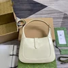 Gucci Jackie Small Shoulder Bag 27 In White Cracked Lacquer Calfskin Gold Hardware product view 4