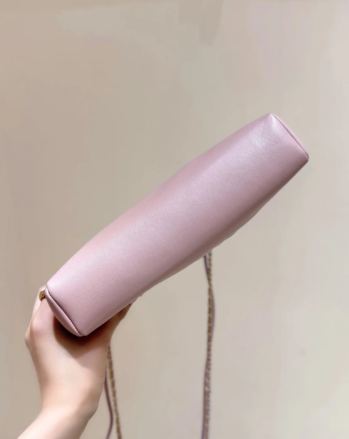 Chanel Calfskin Suede Quilted Mini 31 Shopping Bag — Mauve product view 5