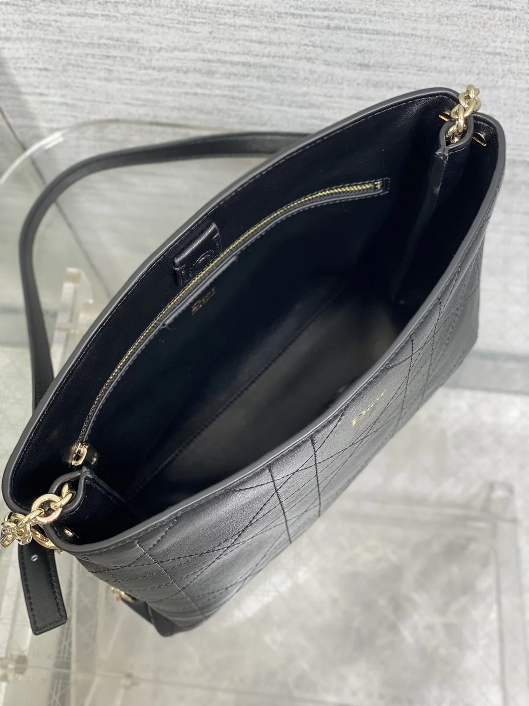 Dior Trianon bag in Black Gold Hardware product view 5
