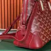 Goyard Alma Vedome Red Handbag With Fabric Wrapped Leather Strap 24 cm product view 2