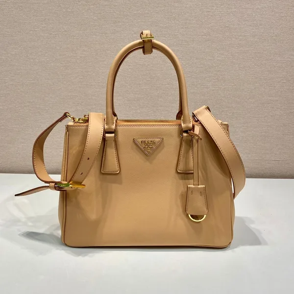 Prada Galleria Top Handle Bag 32 In Off White Saffiano Leather product photo