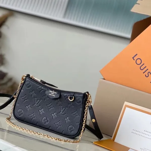 Louis Vuitton Easy Pouch On Strap Handbags Black 19× .5x3cm product photo
