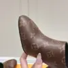 Louis Vuitton Women Brown Leather Mules — Plain Slip-On Style product view 2