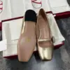 Valentino Women Gold Leather Embellished Flats product view 2