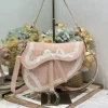 Dioramour Small Saddle Bag with Strap Soupir Pink product view 1