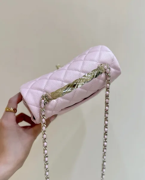 Chanel 25S Coco Crush Handle 18 In Pink Gold Hardware Bag product view 4