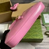 Gucci Jackie Small Shoulder Bag 27 In Pink Cracked Lacquer Calfskin Gold Hardware product view 6