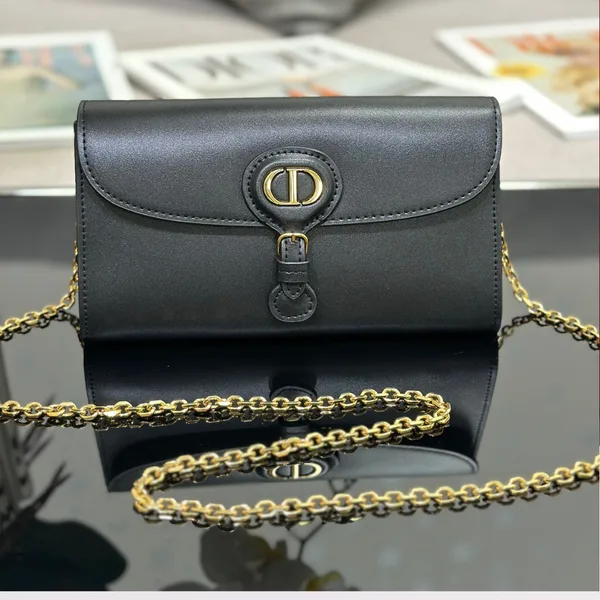 Dior Bobby Women’s Crossbody Bag Black Smooth Leather 21.5x12x4cm product photo