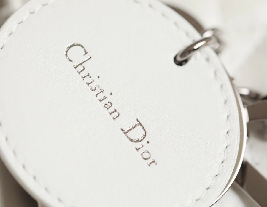 Dior My Lady Women’s Handbag White Silver Lock 20×16.5 cm product view 4