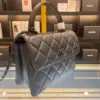 Chanel Trendy Brown Leather Handbags 25 cm product view 7