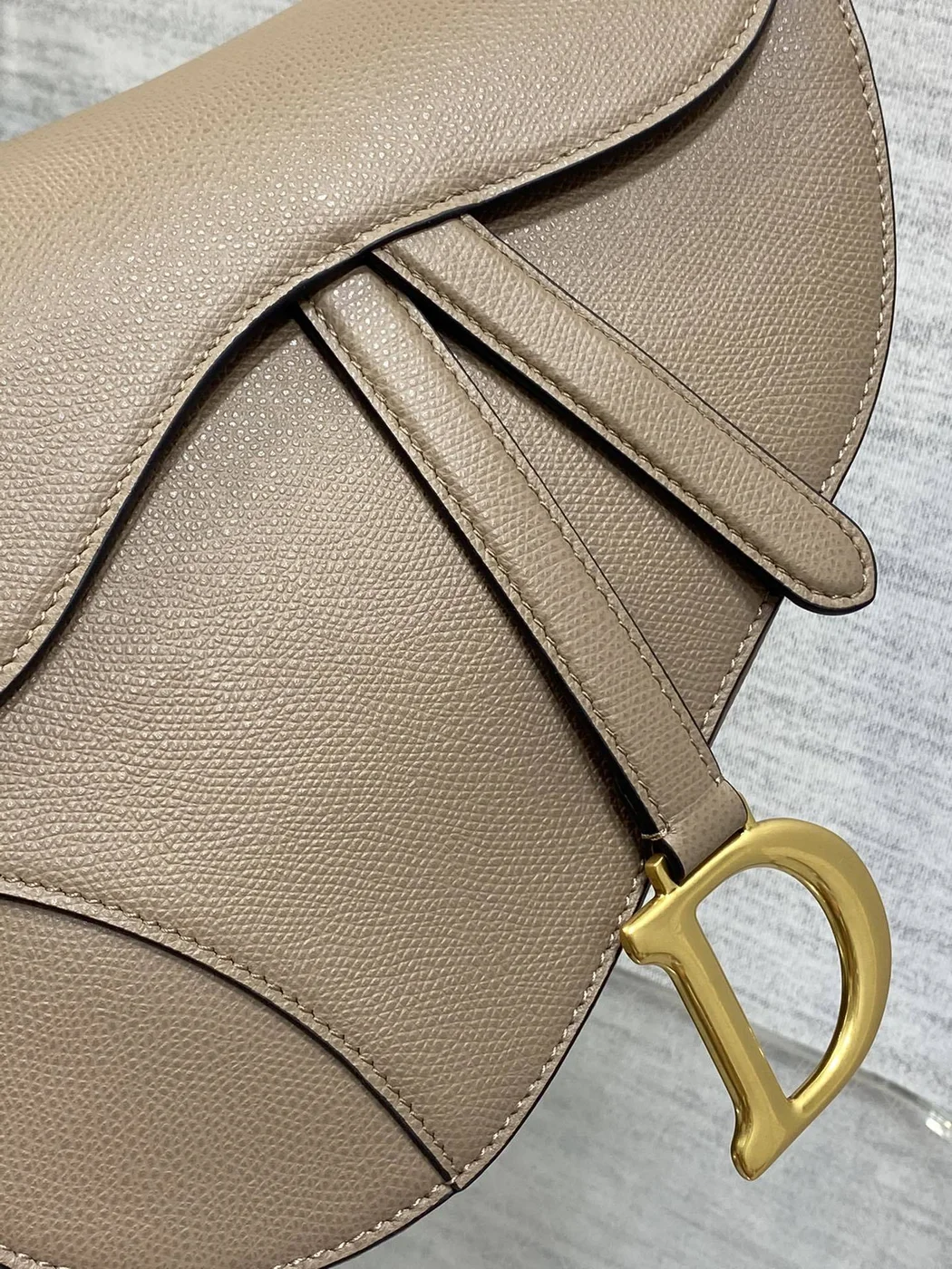 Dior Saddle Bag in Brown Gold Hardware product view 3