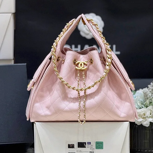 Chanel 25 Handbag In Pastel Pink With Gold Hardware product photo