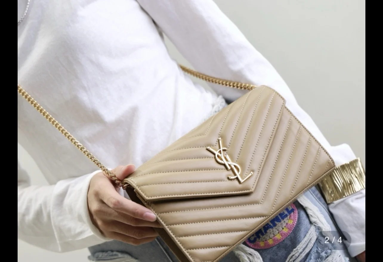Saint Laurent Cassandre Envelope Chain Wallet Bag product view 1