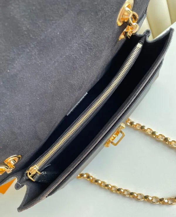 Louis Vuitton Victoire Monogram Pattern Handbags 27x20x10cm — Black Front Panel product view 6